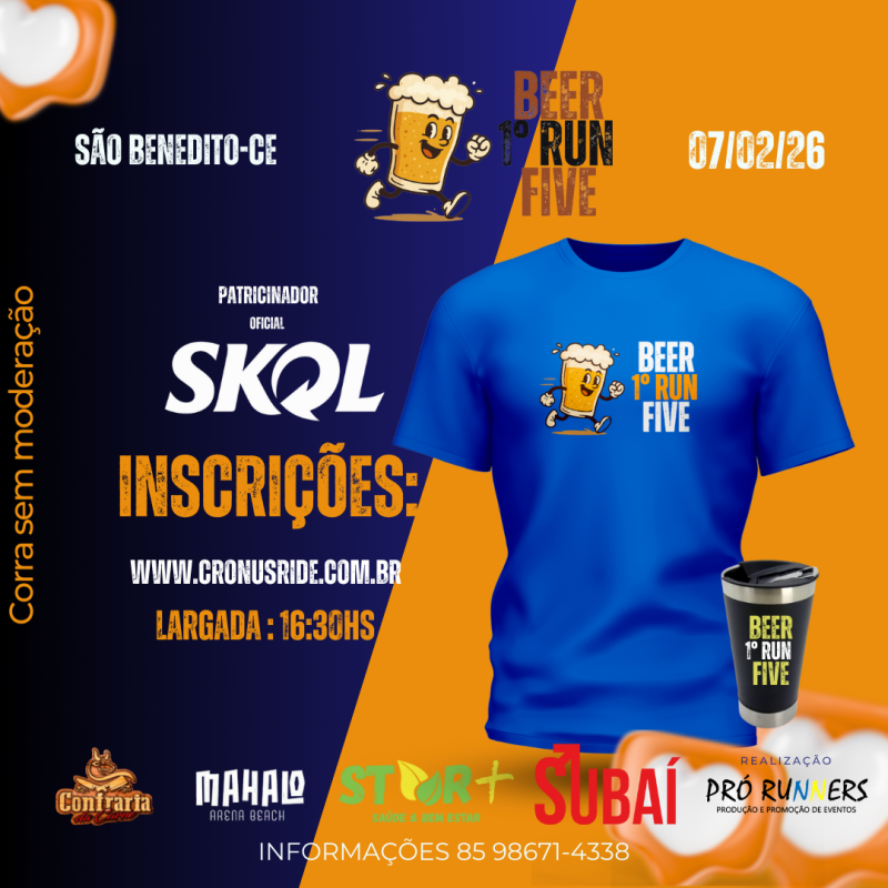 1° RUN BEER FIVE ( ETAPA SÃO BENEDITO )